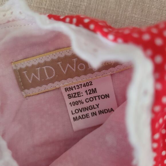 Well Dressed Wolf Classic Dot Red Juju Lounger Dress - Picture 6 of 7